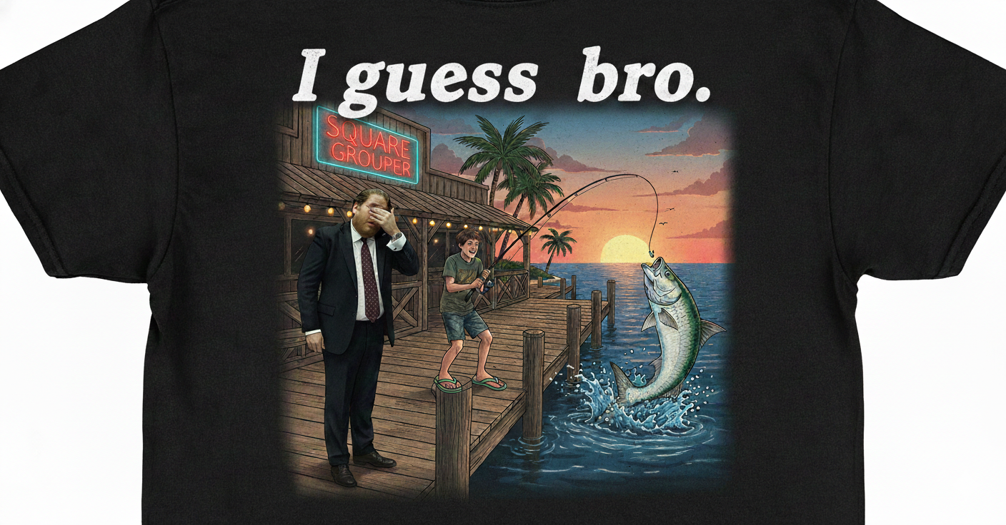 "I Guess Bro" // The Dockside Facepalm Premium Acid-Wash Tee