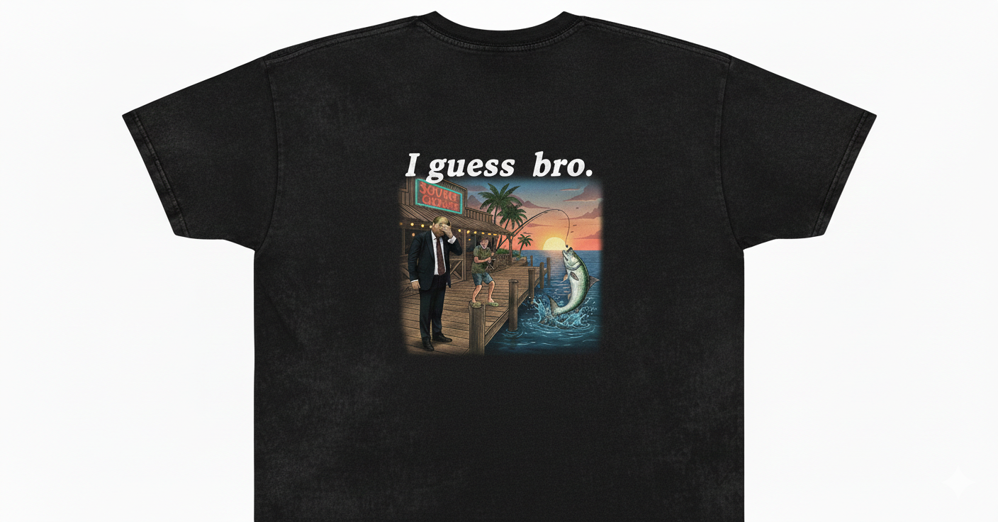 "I Guess Bro" // The Dockside Facepalm Premium Acid-Wash Tee